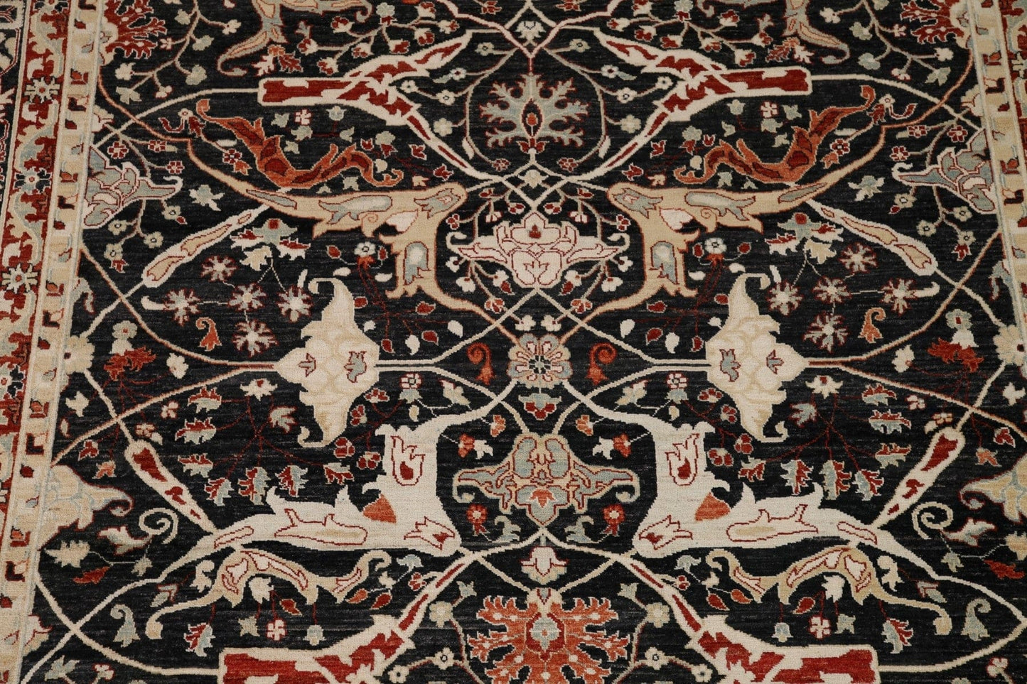 Vegetable Dye Oushak Turkish Area Rug 9x12