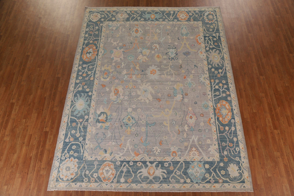 Turkish Oushak Vegetable Dye Area Rug 9x12