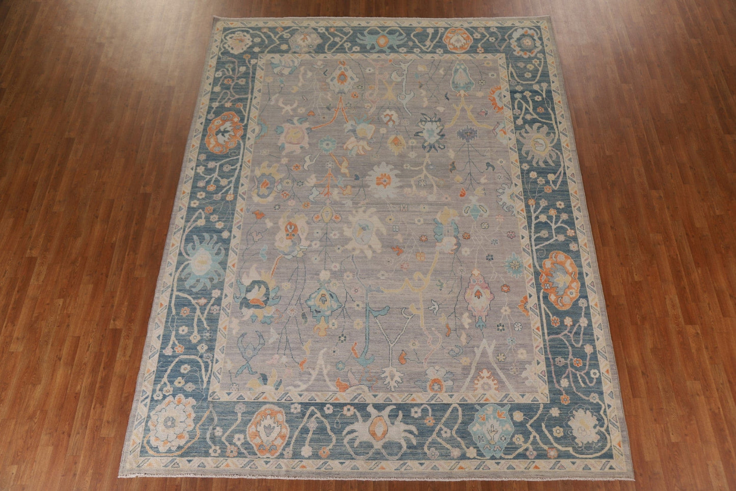 Turkish Oushak Vegetable Dye Area Rug 9x12