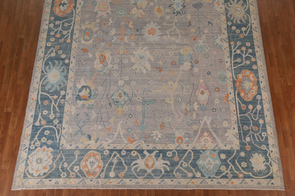 Turkish Oushak Vegetable Dye Area Rug 9x12