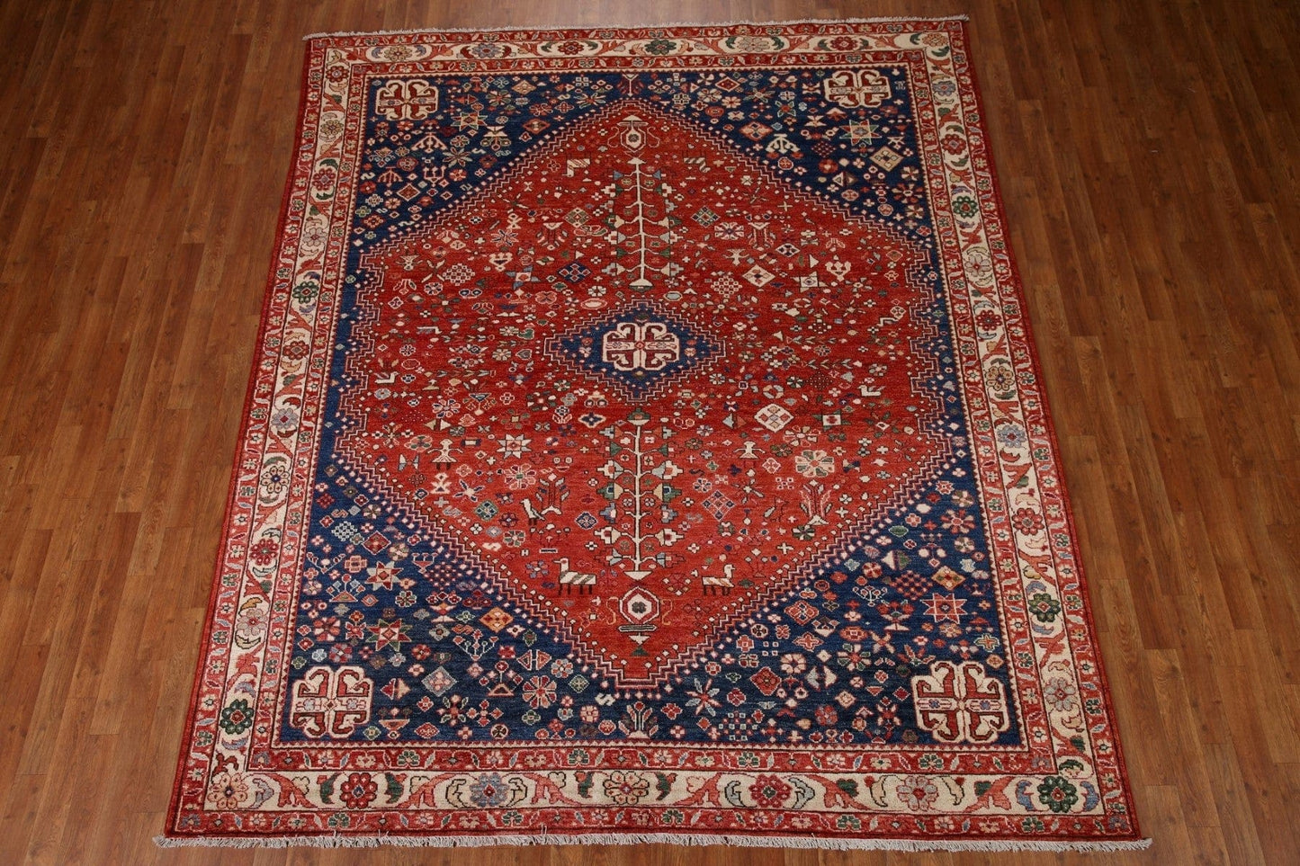 Vegetable Dye Abadeh Persian Area Rug 8x10