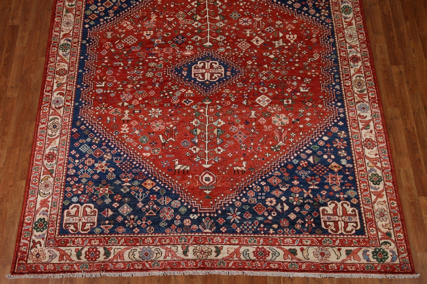 Vegetable Dye Abadeh Persian Area Rug 8x10