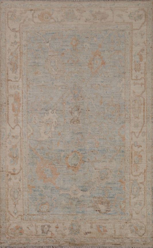 Vegetable Dye Oushak Oriental Area Rug 4x6