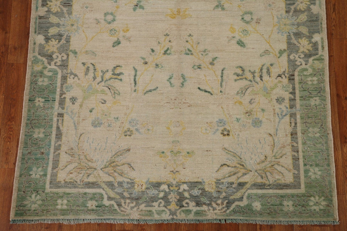 Vegetable Dye Oushak Oriental Area Rug 5x7