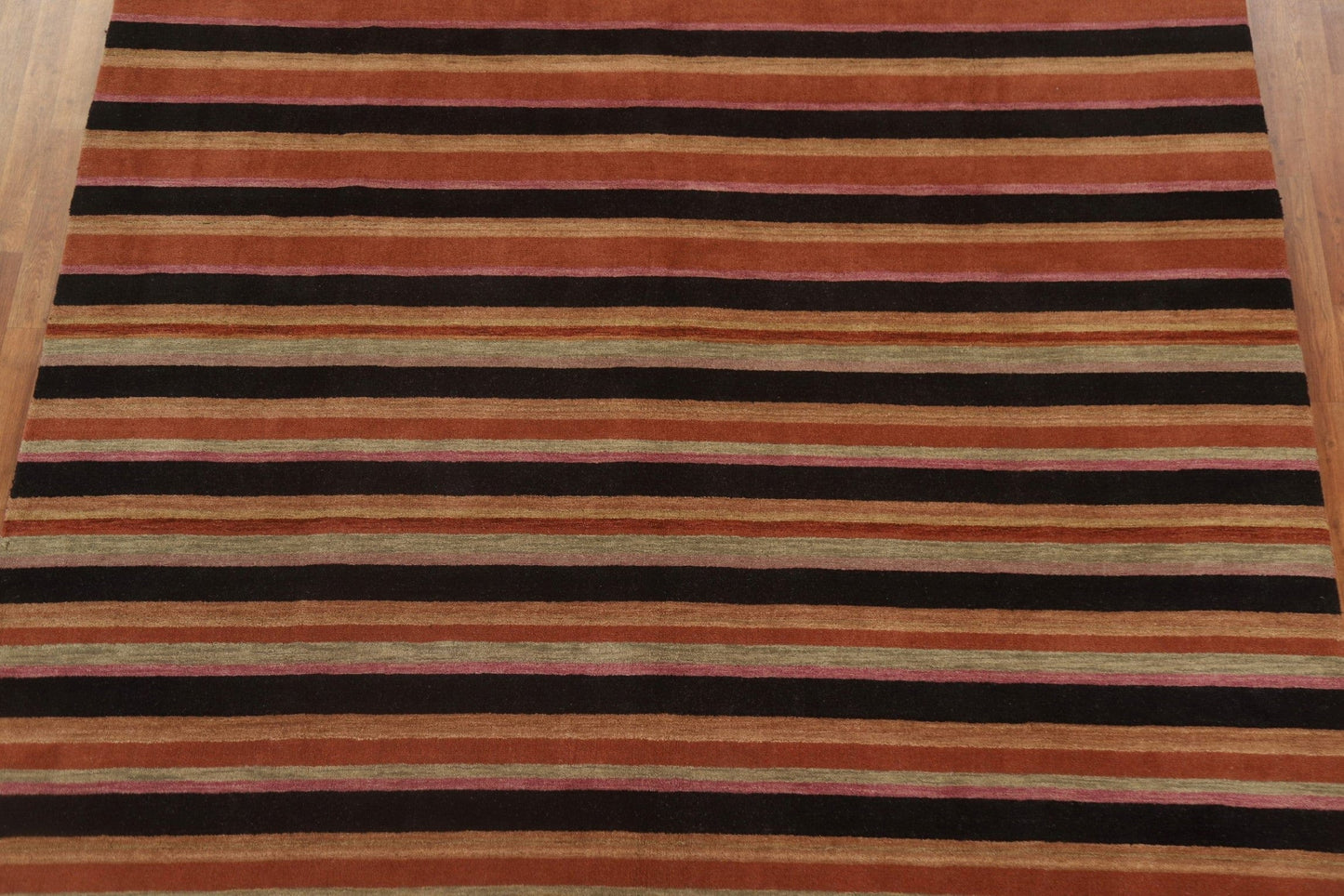 Striped Gabbeh Oriental Area Rug 9x10