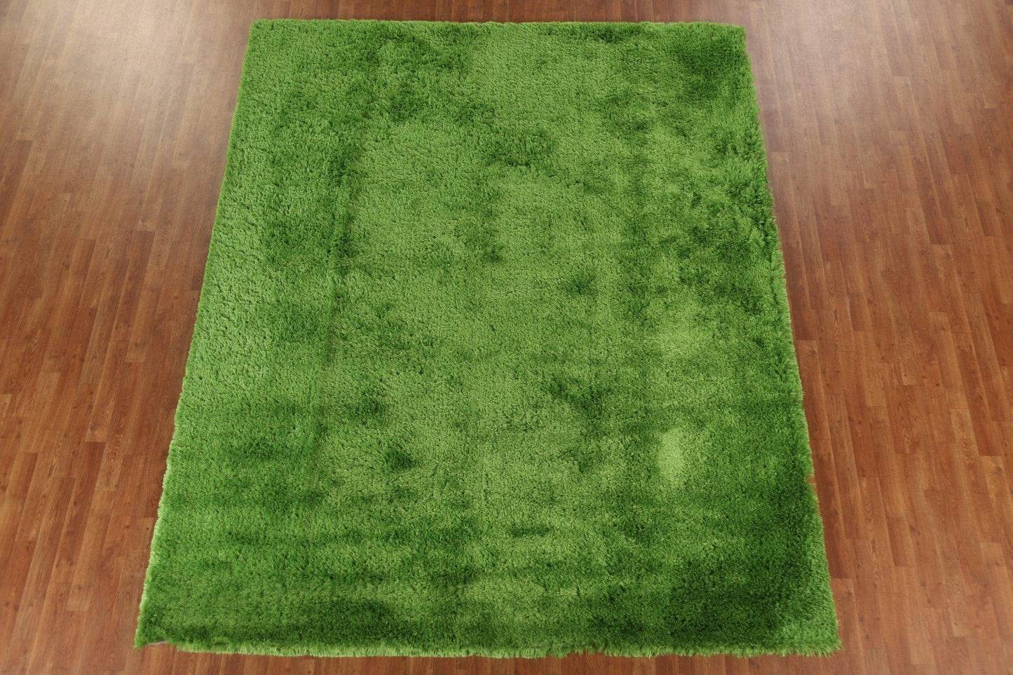 Green Shaggy Oriental Area Rug 8x10