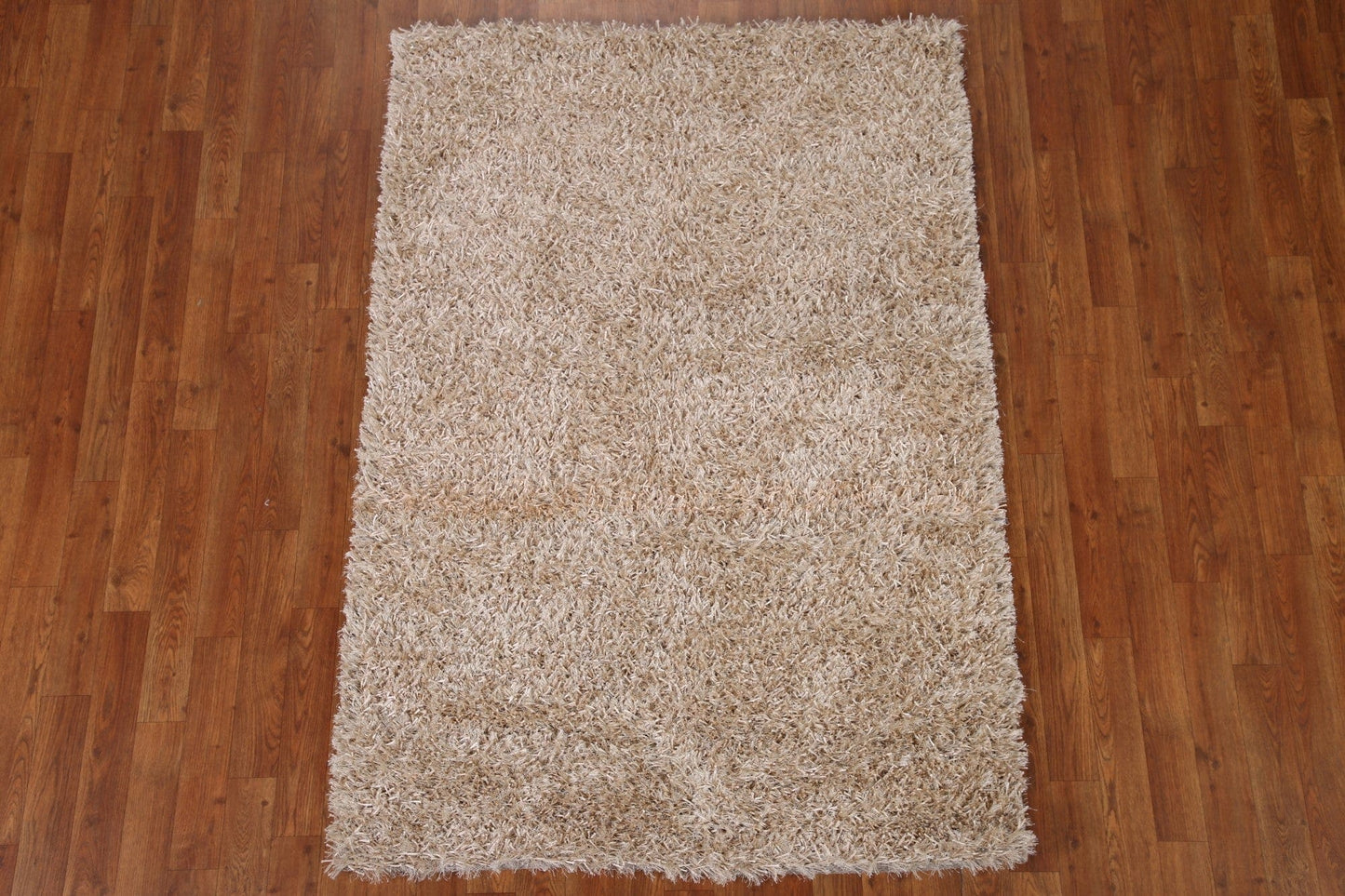 Handmade Shaggy Oriental Area Rug 4x6