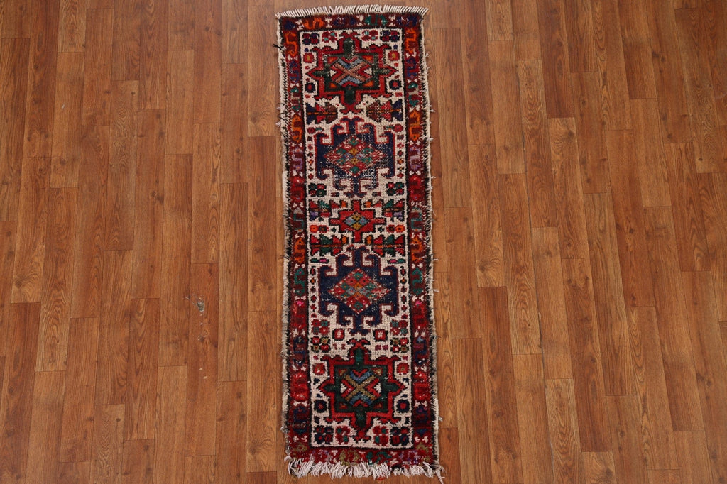 Vegetable Dye Gharajeh Persian Runner Rug 2x5