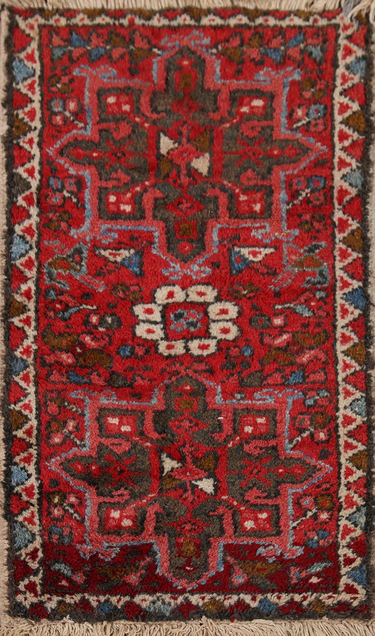 Red Vintage Gharajeh Persian Rug 2x3