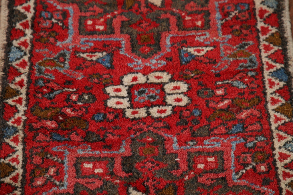 Red Vintage Gharajeh Persian Rug 2x3