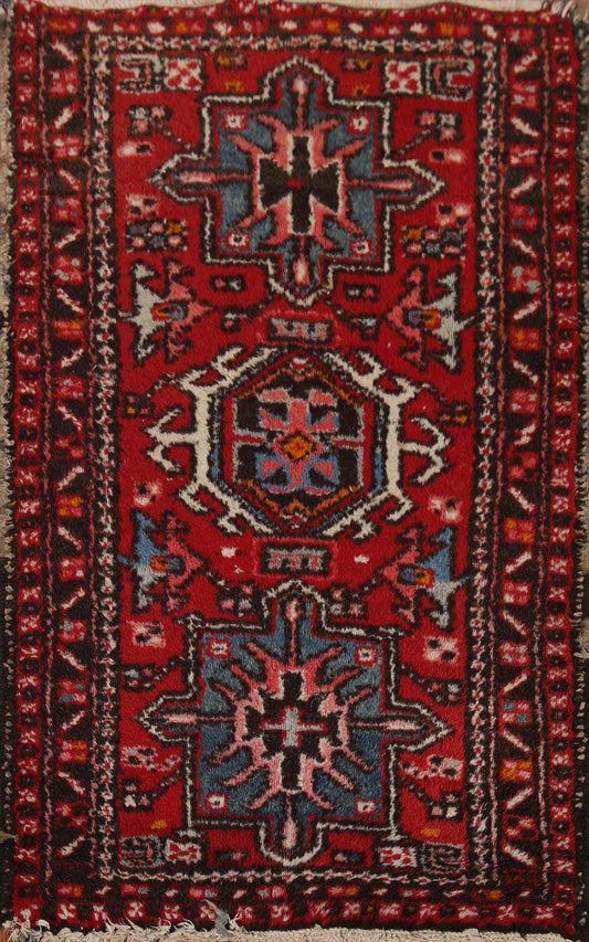 Geometric Gharajeh Persian Vintage Rug 2x3