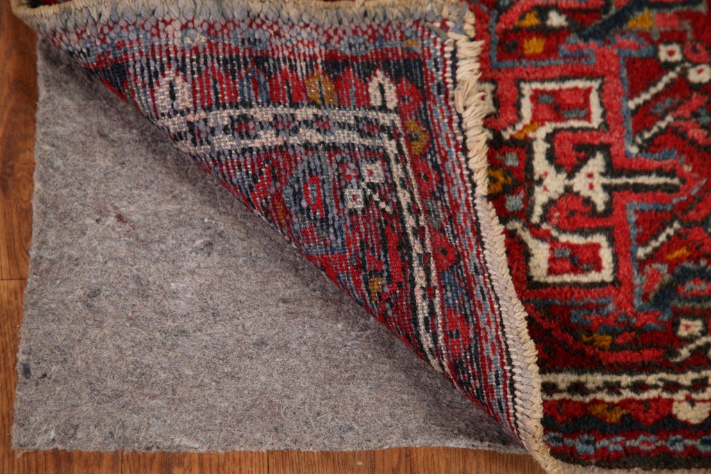 Geometric Red Gharajeh Persian Wool Rug 2x3