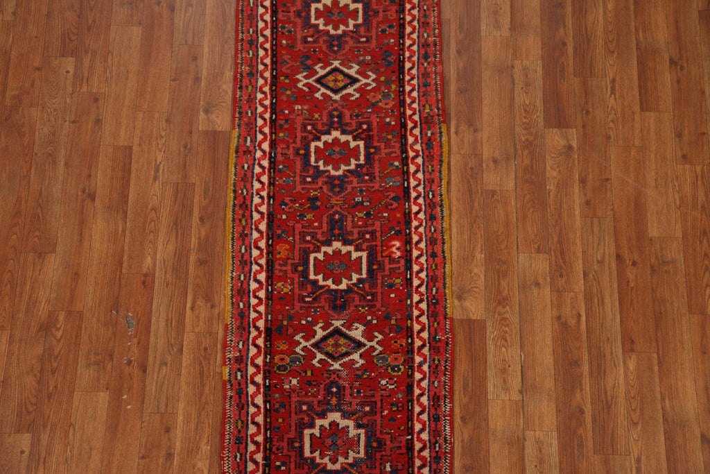Vintage Gharajeh Persian Runner Rug 2x5