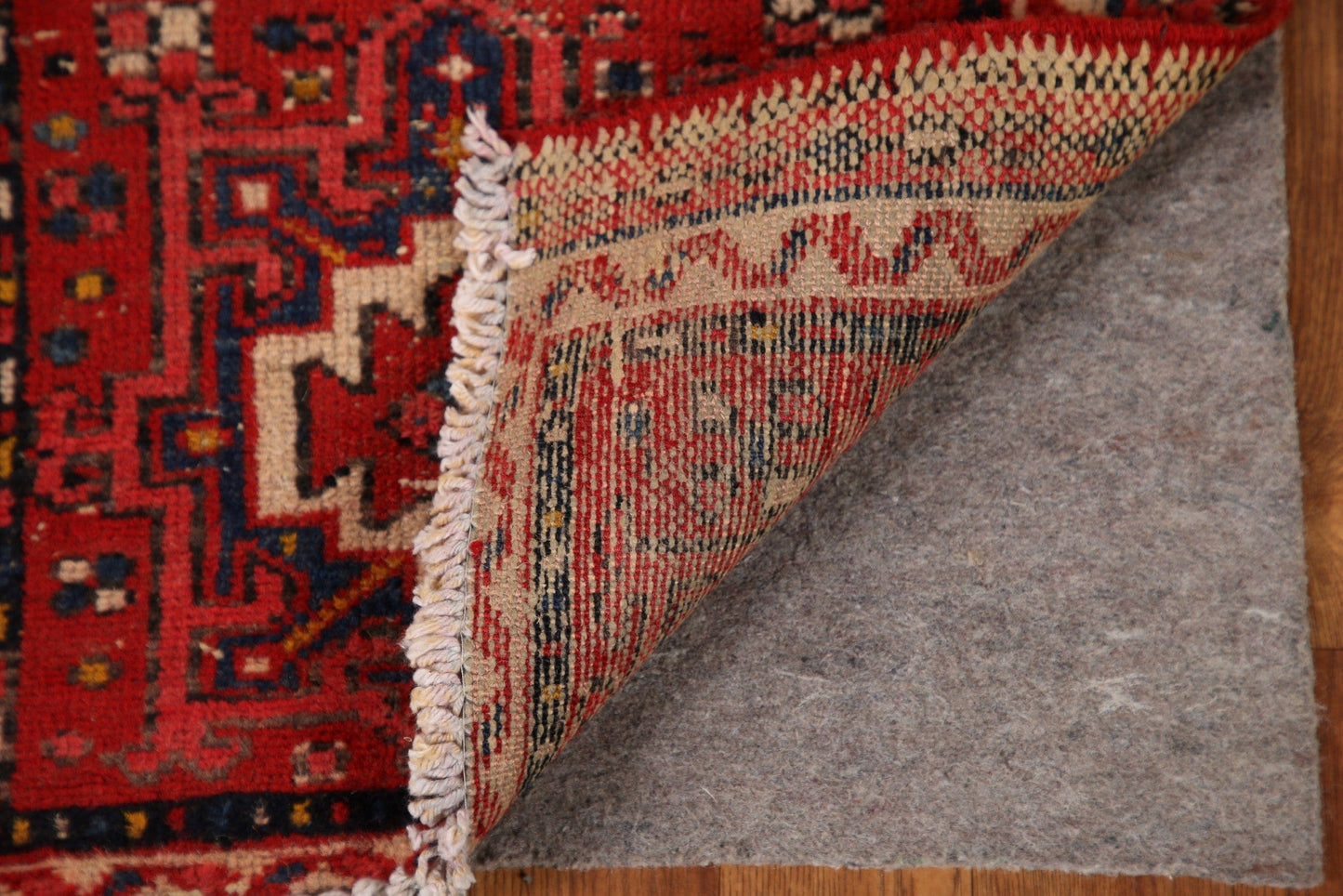 Vintage Gharajeh Persian Runner Rug 2x5