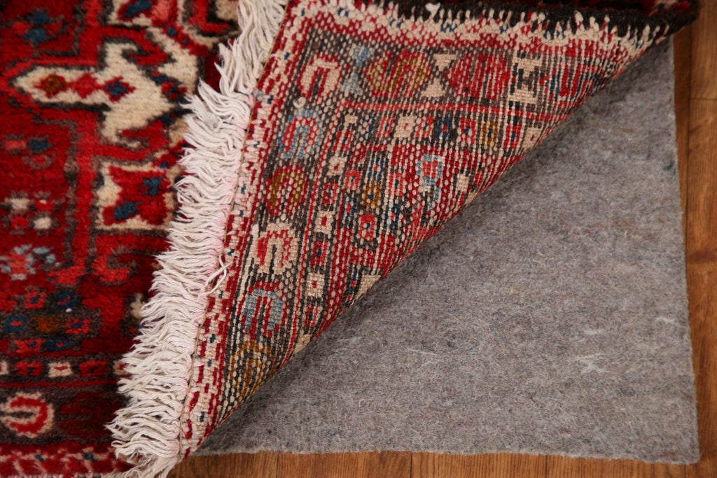 Vintage Red Gharajeh Persian Runner Rug 2x5