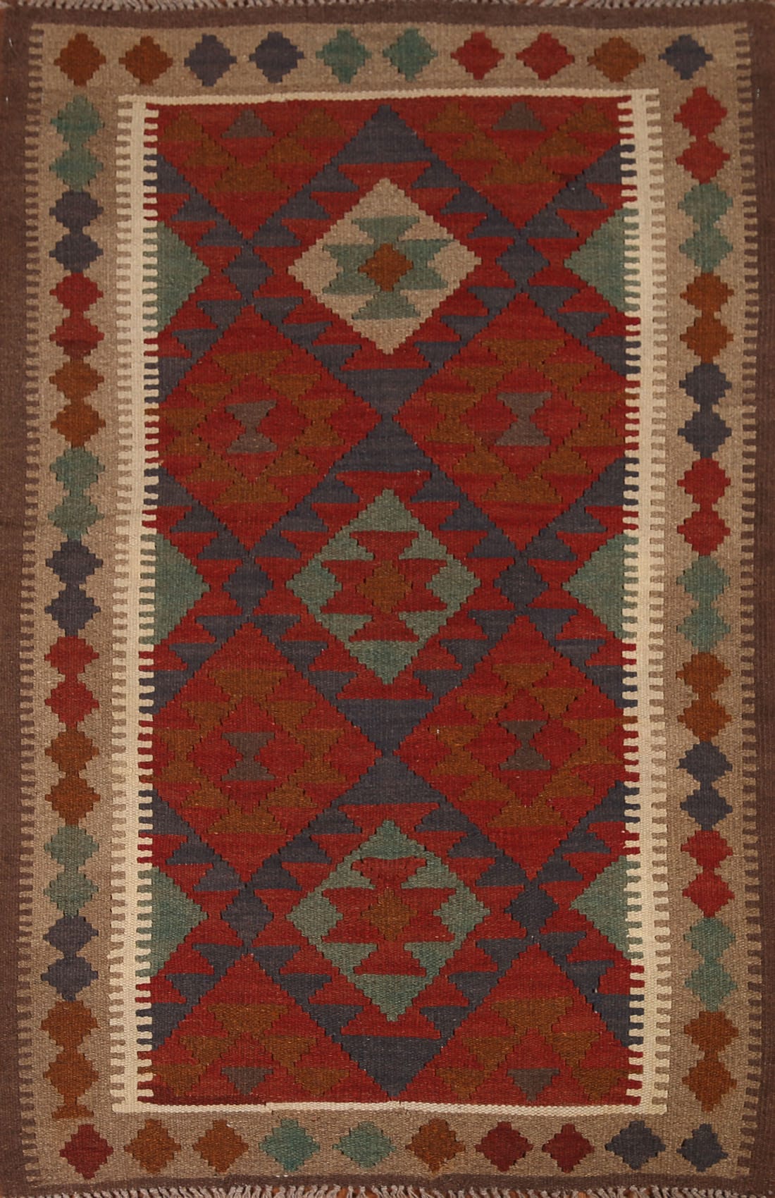 Geometric Kilim Oriental Area Rug 3x5