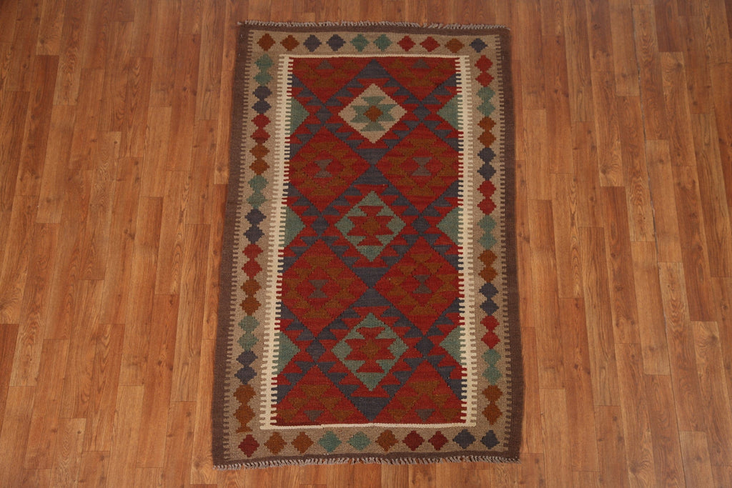 Geometric Kilim Oriental Area Rug 3x5