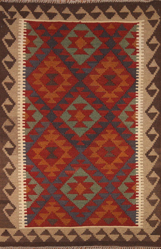 Tribal Wool Kilim Oriental Area Rug 3x5