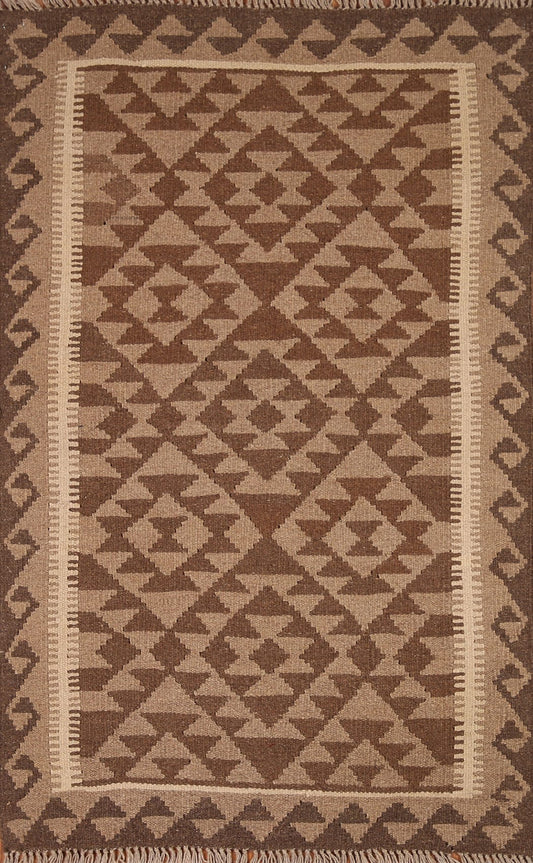 Geometric Kilim Reversible Area Rug 3x5