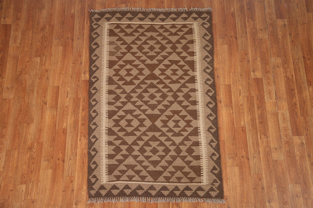 Geometric Kilim Reversible Area Rug 3x5