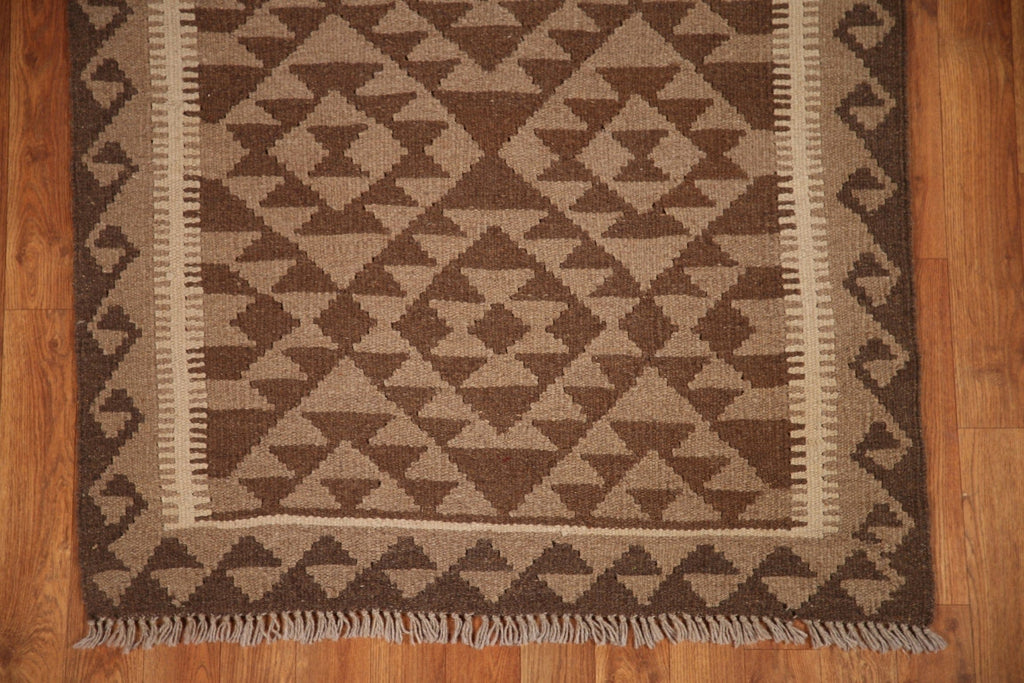 Geometric Kilim Reversible Area Rug 3x5