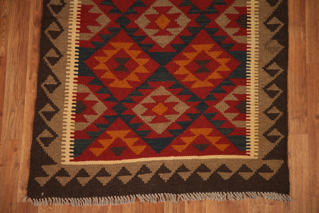 Kilim Reversible Wool Area Rug 3x5