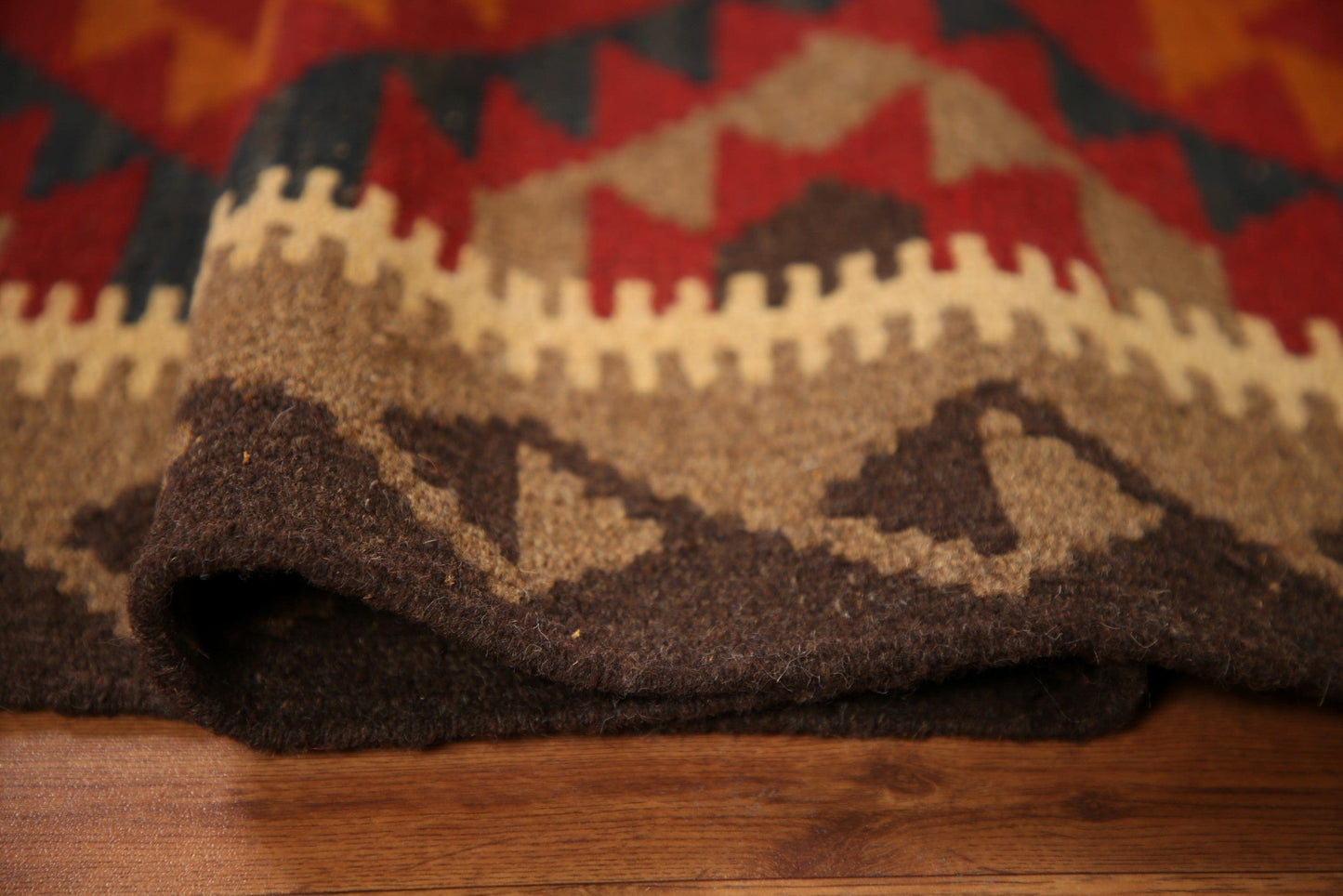 Kilim Reversible Wool Area Rug 3x5