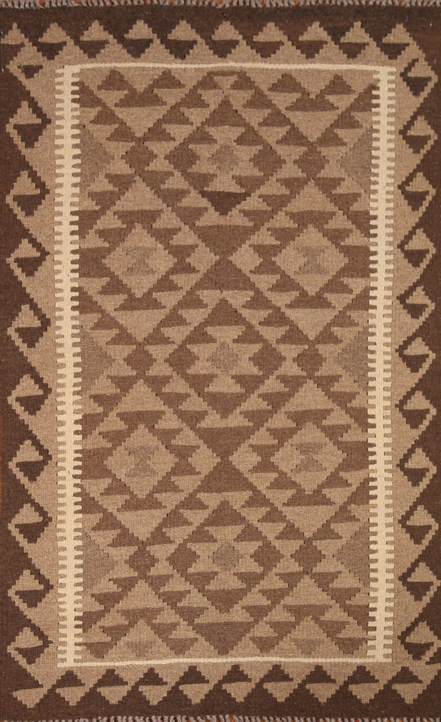 Geometric Kilim Reversible Area Rug 3x5