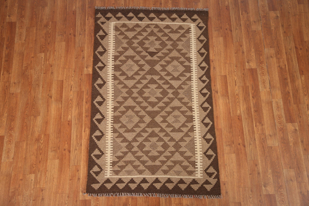 Geometric Kilim Reversible Area Rug 3x5