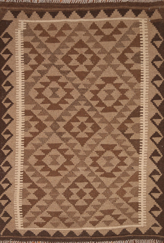 Kilim Reversible Wool Area Rug 3x5