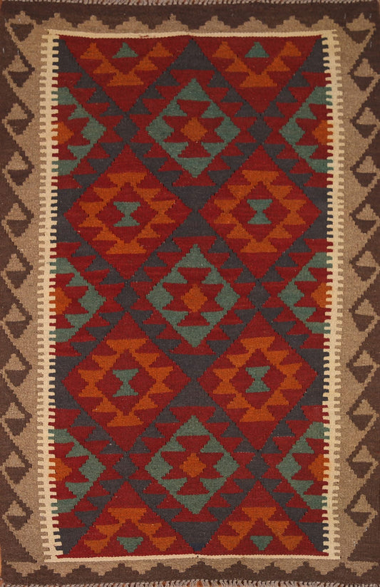 Geometric Kilim Oriental Area Rug 3x5