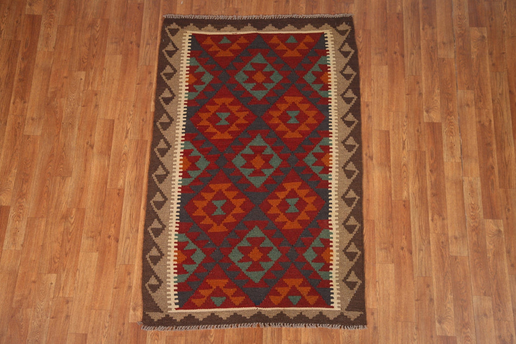 Geometric Kilim Oriental Area Rug 3x5