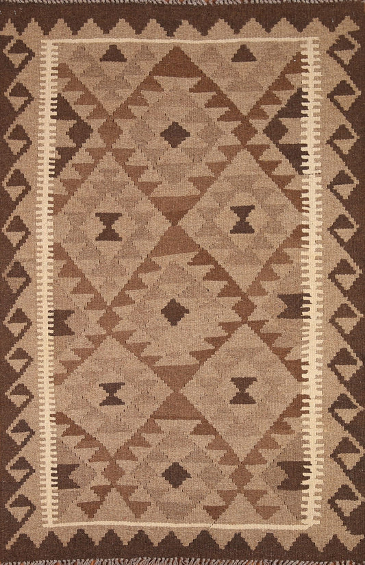 Kilim Reversible Wool Area Rug 3x5