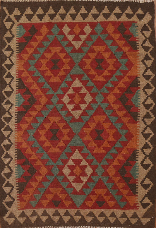 Geometric Kilim Oriental Area Rug 3x5