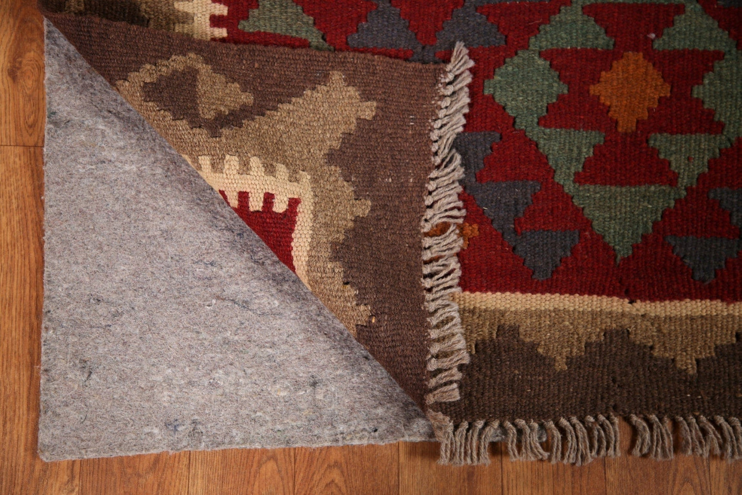 Reversible Wool Kilim Oriental Area Rug 3x5