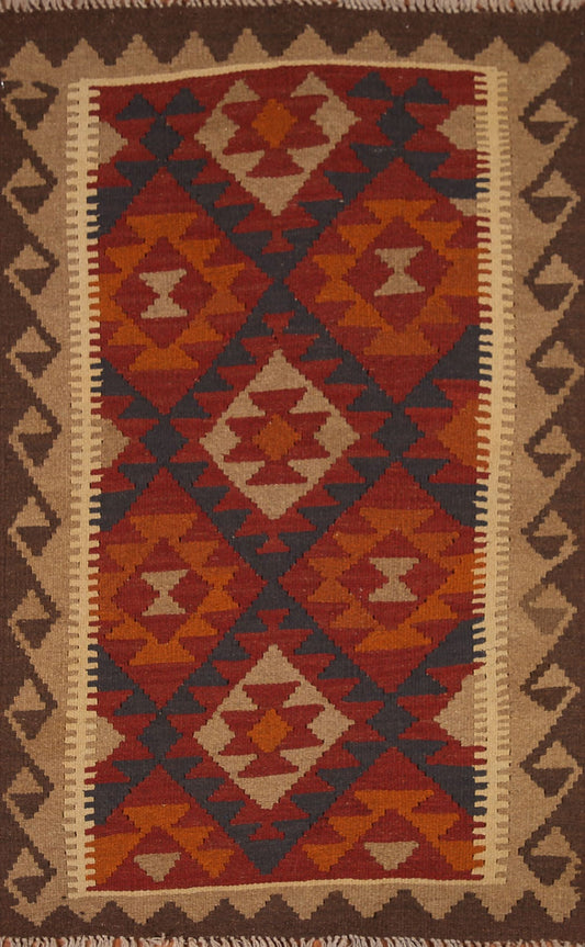 Reversible Kilim Oriental Area Rug 3x5