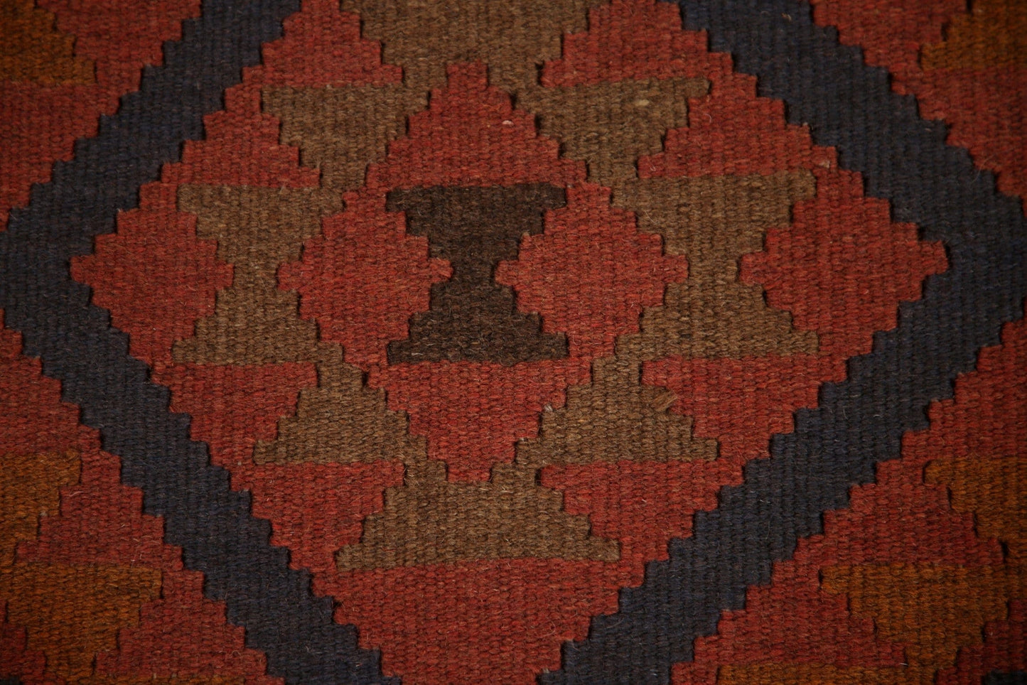 Reversible Wool Kilim Oriental Area Rug 3x5