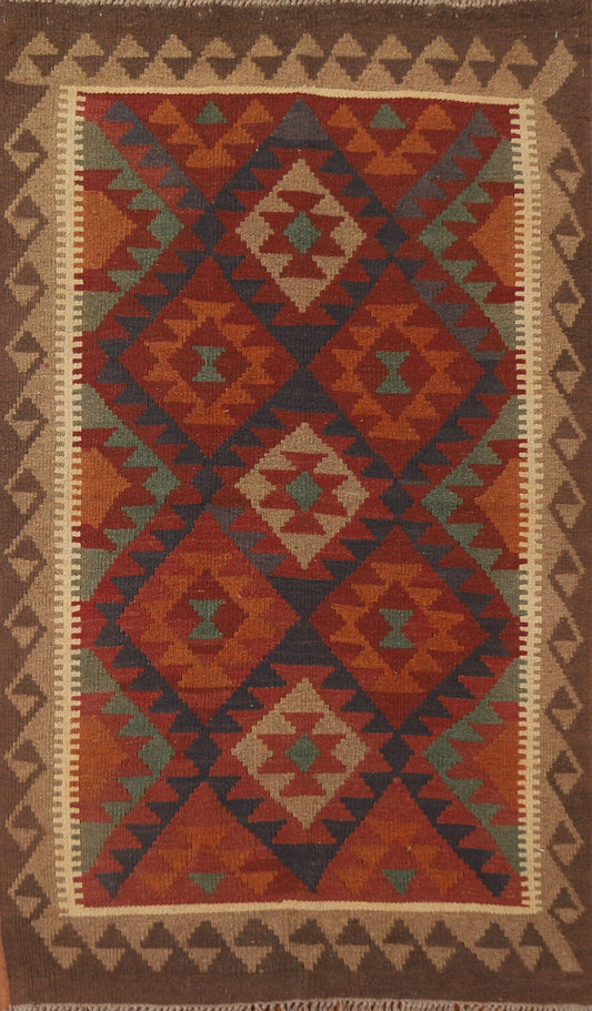 Geometric Kilim Oriental Area Rug 3x5