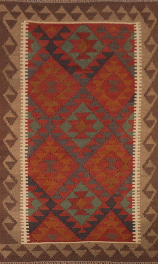 Reversible Kilim Oriental Area Rug 3x5