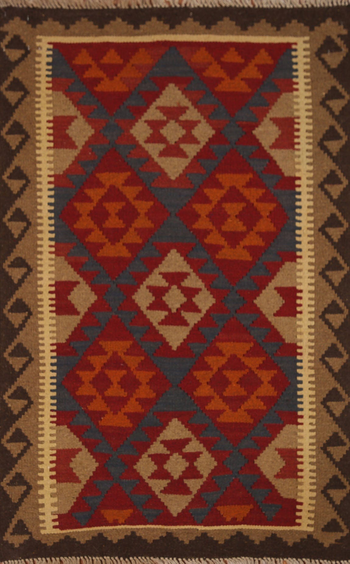 Geometric Kilim Oriental Area Rug 3x5