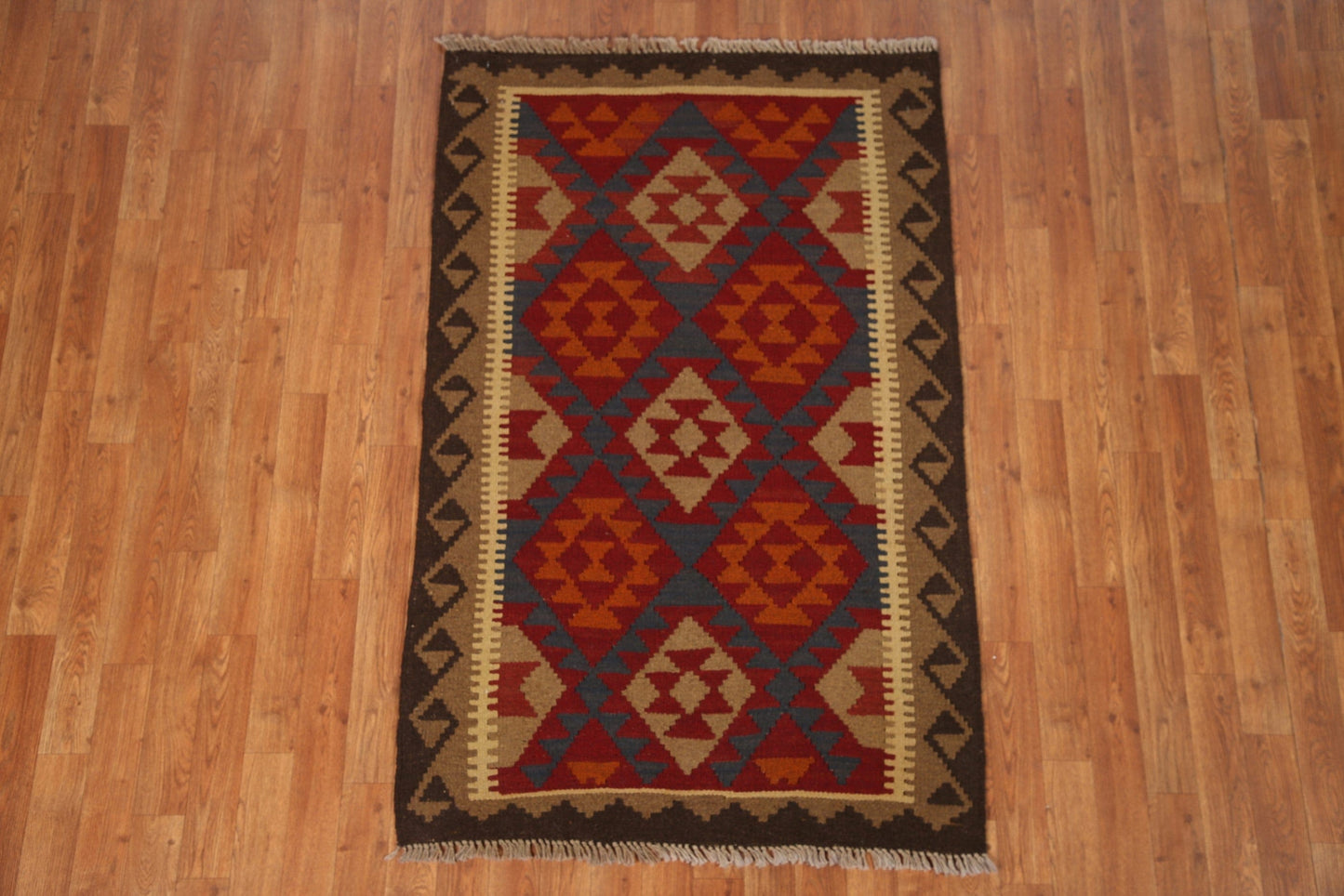 Geometric Kilim Oriental Area Rug 3x5