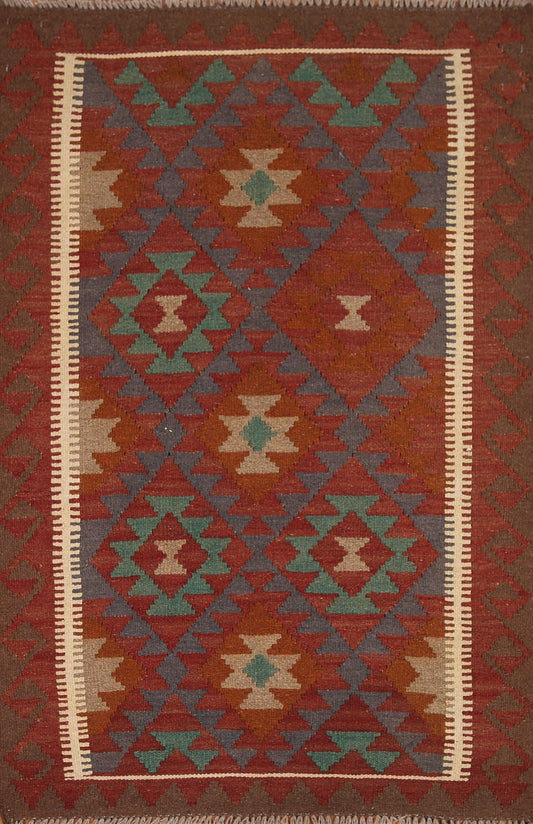 Geometric Kilim Oriental Area Rug 3x5