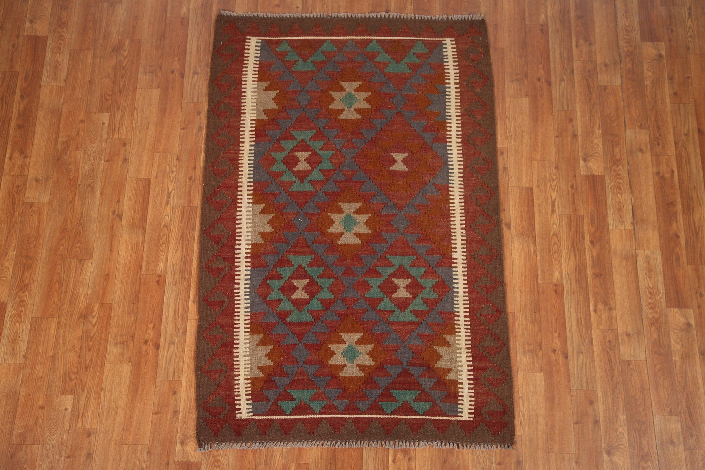 Geometric Kilim Oriental Area Rug 3x5