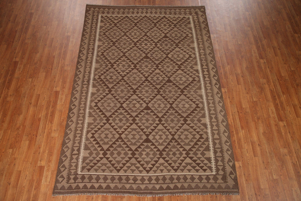 Reversible Wool Kilim Oriental Area Rug 7x10