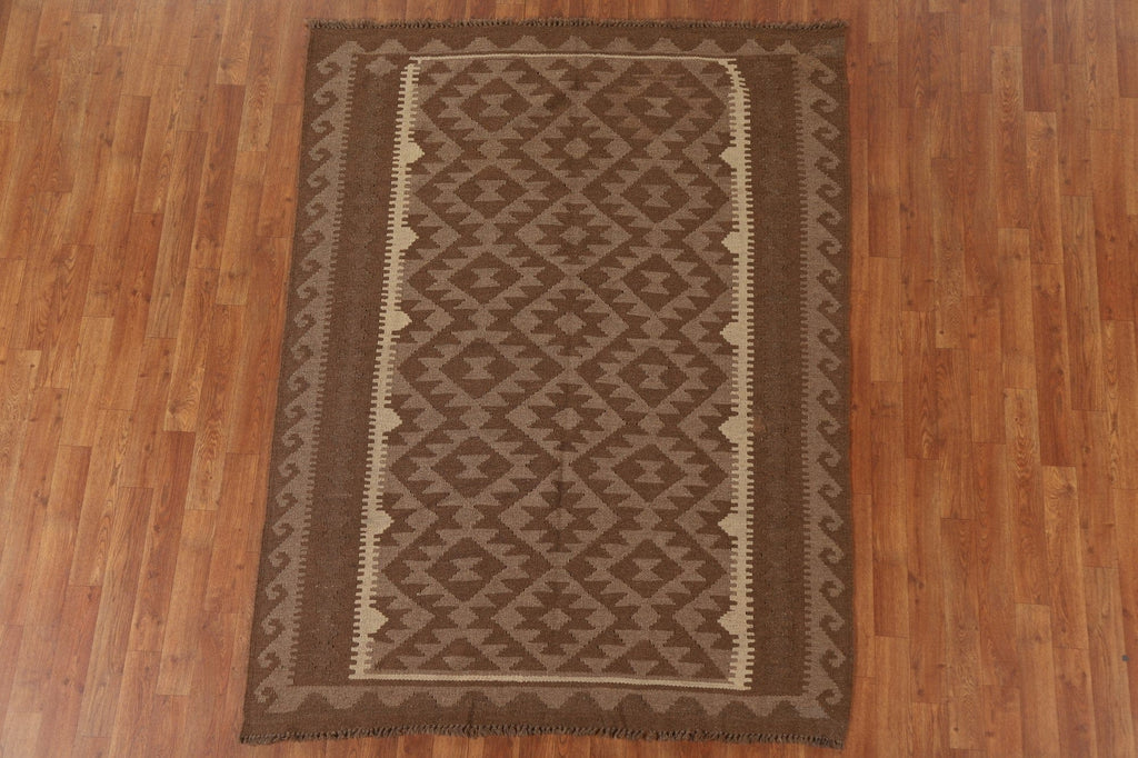 Reversible Kilim Oriental Area Rug 5x6