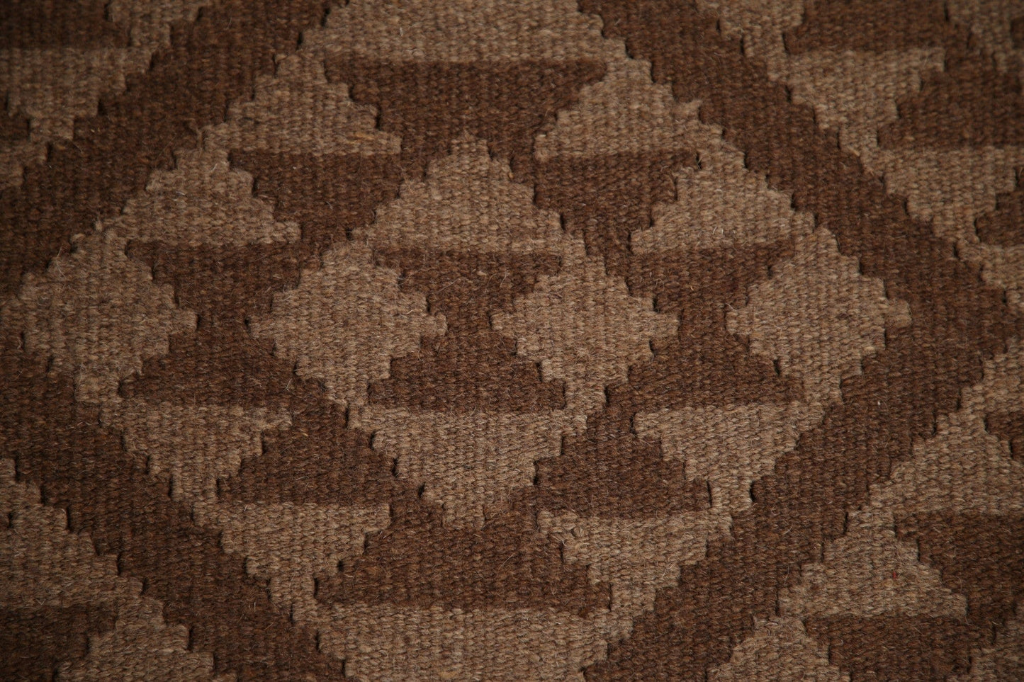 Brown Wool Kilim Oriental Area Rug 7x10