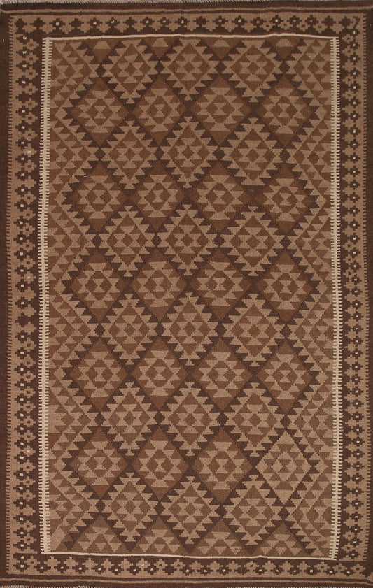 Reversible Wool Kilim Oriental Area Rug 7x10