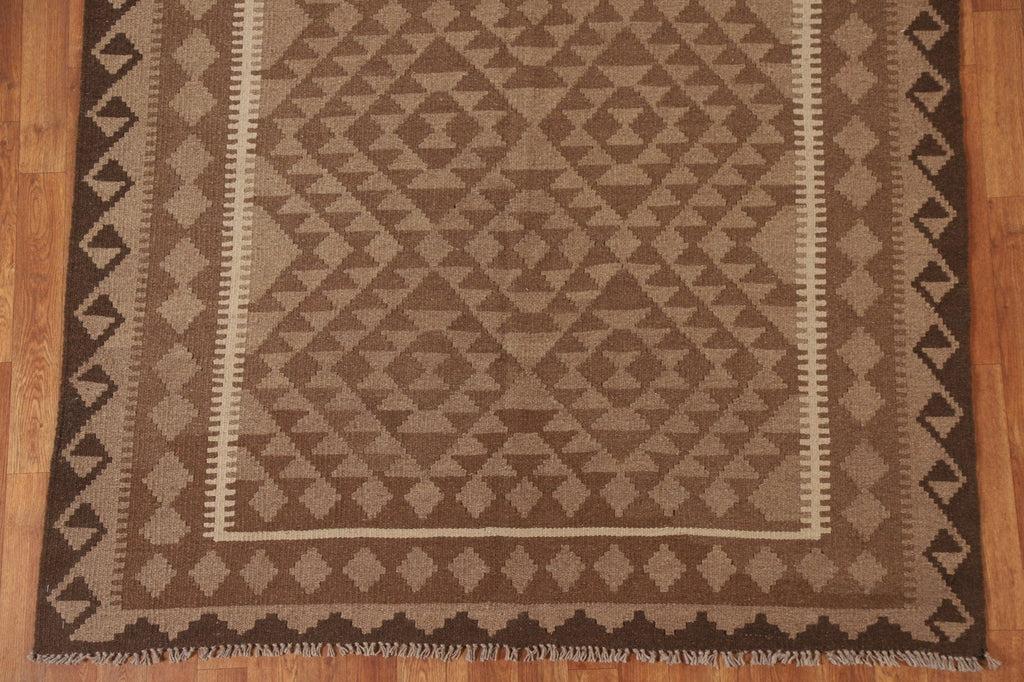 Kilim Reversible Wool Area Rug 5x8