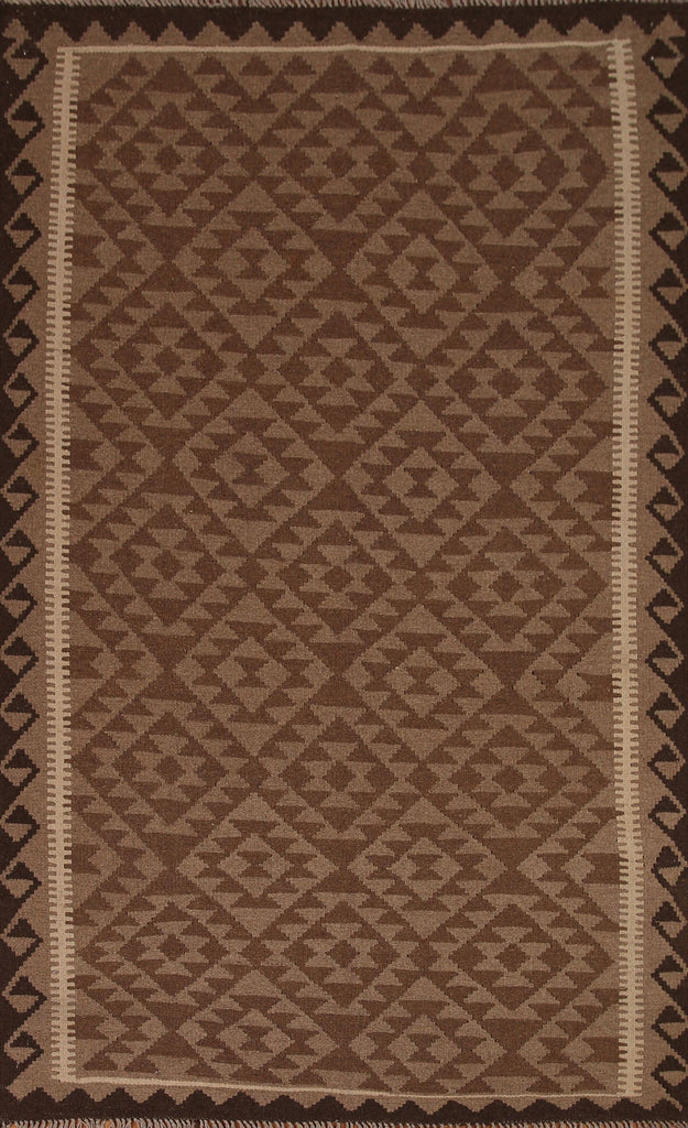 Kilim Reversible Wool Area Rug 5x8