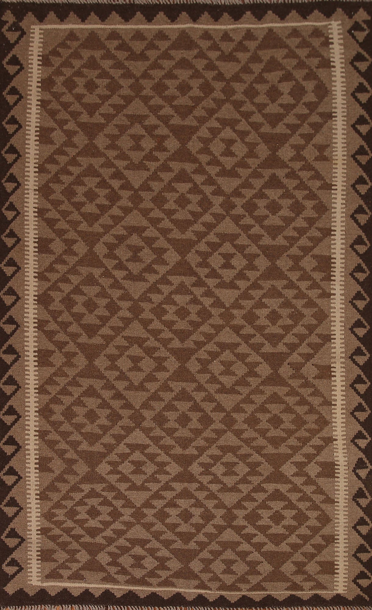 Kilim Reversible Wool Area Rug 5x8